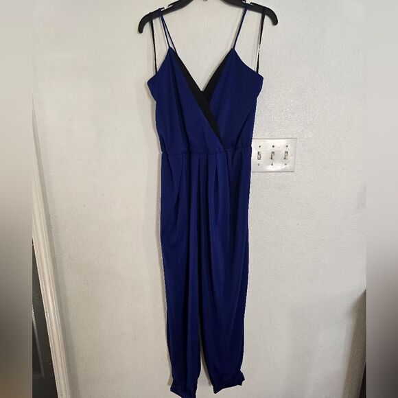 Hunter Bell New York Royal Blue V-neck Jumpsuit Size 0 - Picture 11 of 13